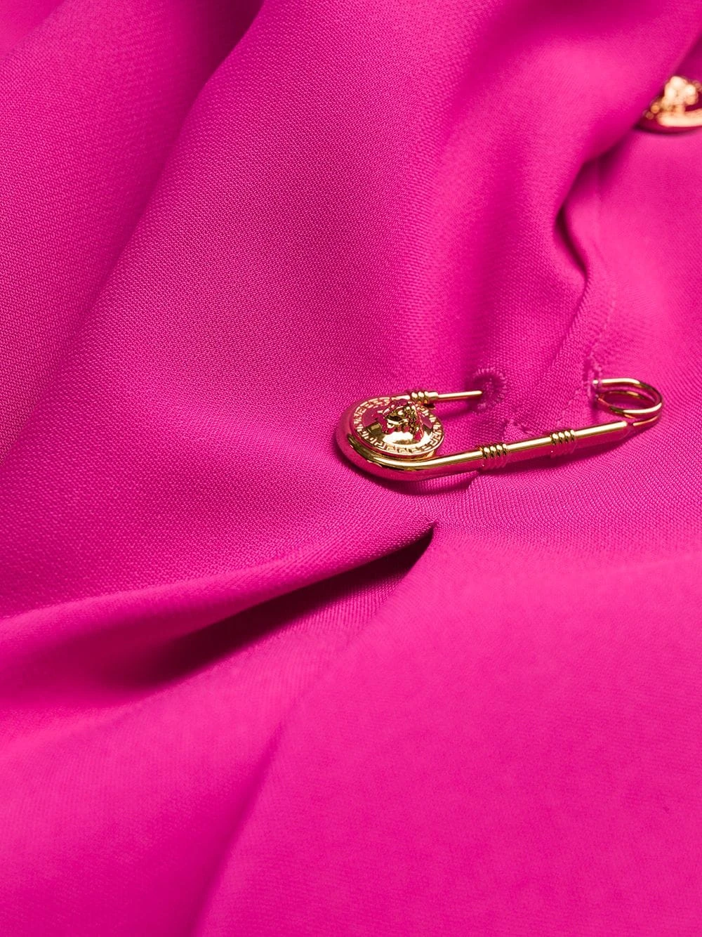 Prix Jamais Vus Versace Robe courte à détail d'épingle à nourrice robes de jour femme 9 Versace robe courte à détail d'épingle à nourrice