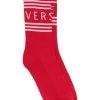 Versace Prix Affortable Chaussettes rayées à logo femme 1 Versace chaussettes rayées à logo