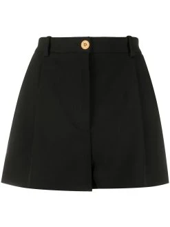 Versace short à taille haute et boutons Medusa