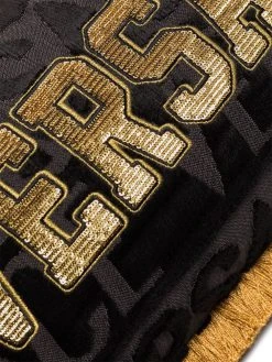 Versace coussin à logo en sequins