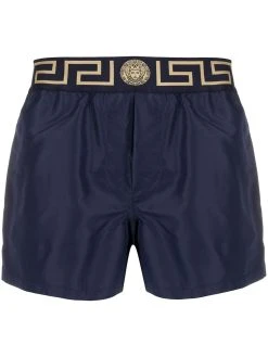 Versace short de bain à bande logo
