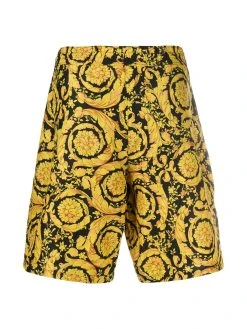 Versace short de bain à motif baroque