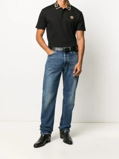 Versace polo à col Greca