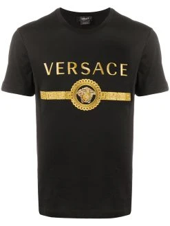 Versace t-shirt à logo imprimé