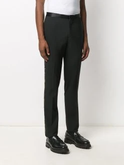 Versace pantalon de costume à sequins