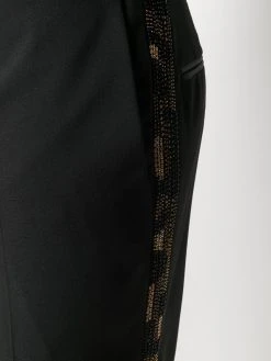 Versace pantalon de costume à sequins