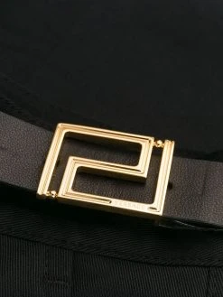 Versace pantalon de costume à bride logo