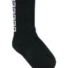 Versace chaussettes nervurées à motif monogrammé