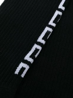 Versace chaussettes nervurées à motif monogrammé