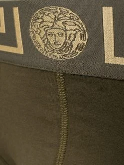 Versace slip à ceinture Greca