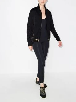 Versace veste zippée à bord Greca