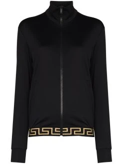 Versace veste zippée à bord Greca