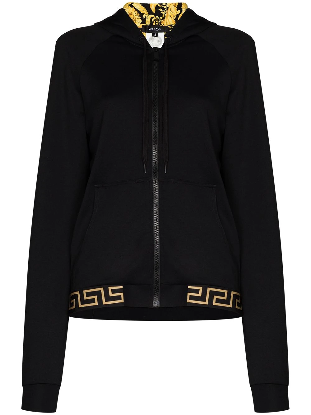 Qualité Supérieure Versace Sweat à capuche à doublure imprimée hoodies femme 3 Versace sweat à capuche à doublure imprimée