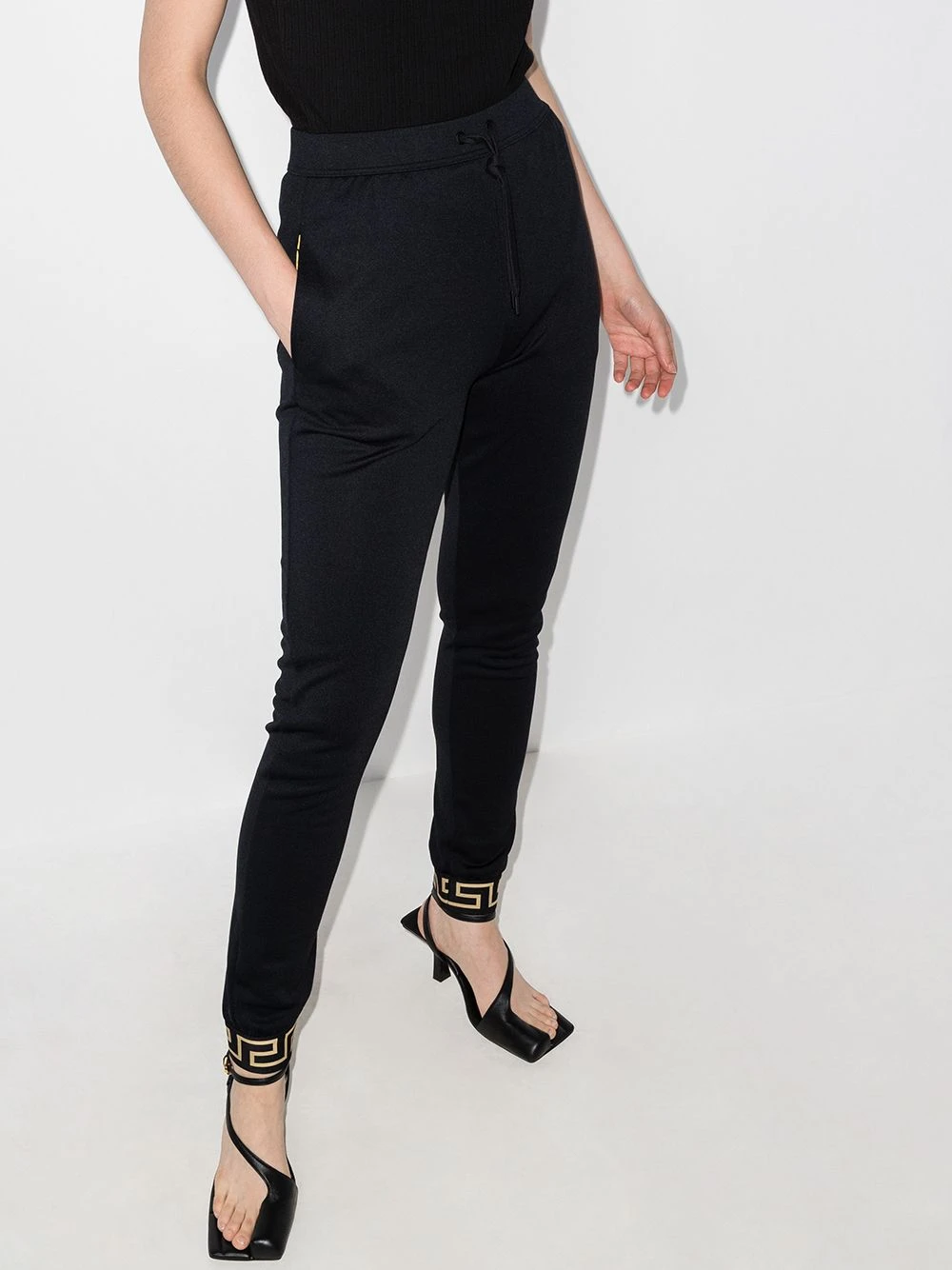 Versace Vendre-Réclame Pantalon de jogging à bandes Greca pantalons de survêtement femme 4 Versace pantalon de jogging à bandes Greca