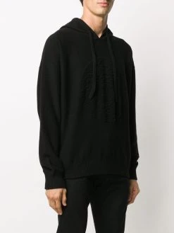 Versace pull à capuche à lien de resserrage