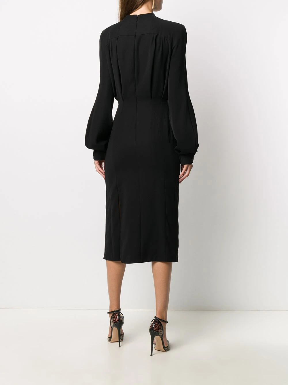 Prix Préférentiel Versace Robe mi longue à manches amples robes de soirée & robes de cocktail femme 6 Versace robe mi-longue à manches amples