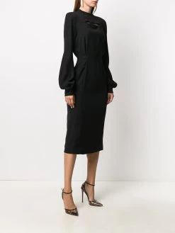 Prix Préférentiel Versace Robe mi longue à manches amples robes de soirée & robes de cocktail femme 11 Versace robe mi-longue à manches amples