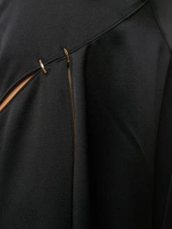 Versace jupe mi-longue à détails de découpes