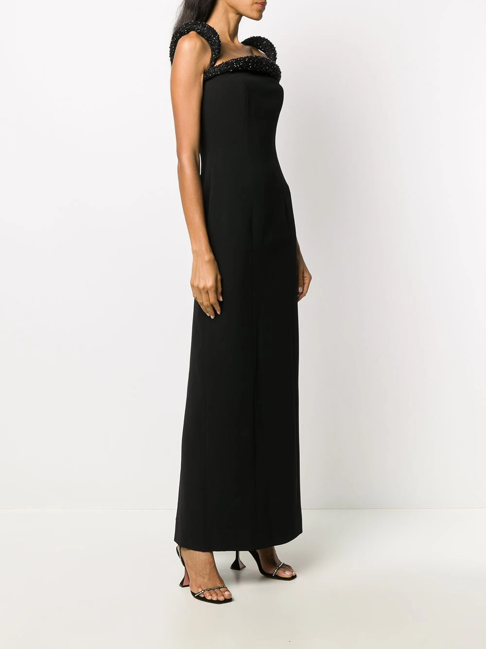 Discount En Ligne Versace Robe longue à ornements robes de soirée femme 5 Versace robe longue à ornements