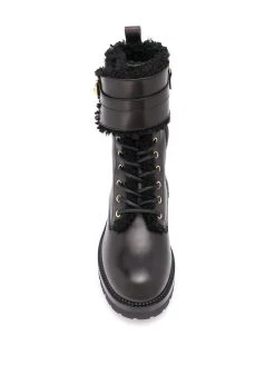 Versace bottines 40 mm à détail d'épingle