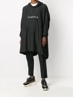 Versace coupe-vent à logo imprimé