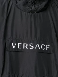 Versace coupe-vent à logo imprimé