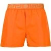 Versace short de bain à bande Greca