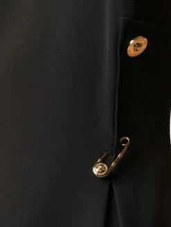 Versace Robe courte à détail d'épingle à nourrice Qualité Fiable robes de jour femme 13 Versace robe courte à détail d'épingle à nourrice