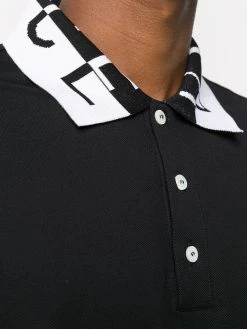 Versace polo à col à logo