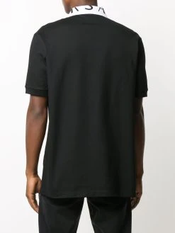 Versace polo à col à logo