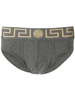 Versace slip à bande Greca