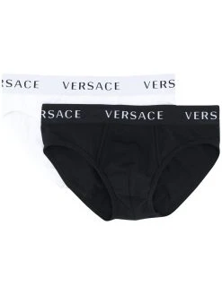 Versace lot de deux slips à logo