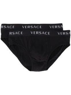 Versace lot de deux slips à logo