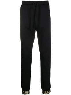Versace pantalon de jogging à détail Greca