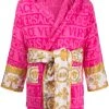 Versace Qualité garantie 100% Peignoir court à empiècement Baroque loungewear femme 2 Versace peignoir court à empiècement Baroque
