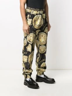 Versace pantalon de jogging à imprimé graphique