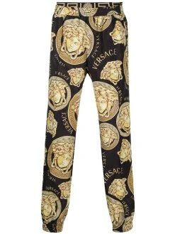Versace pantalon de jogging à imprimé graphique