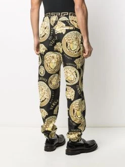 Versace pantalon de jogging à imprimé graphique