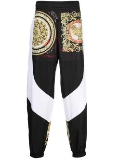 Versace pantalon de jogging à imprimé baroque