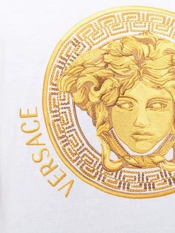 Versace t-shirt à logo Medusa brodé