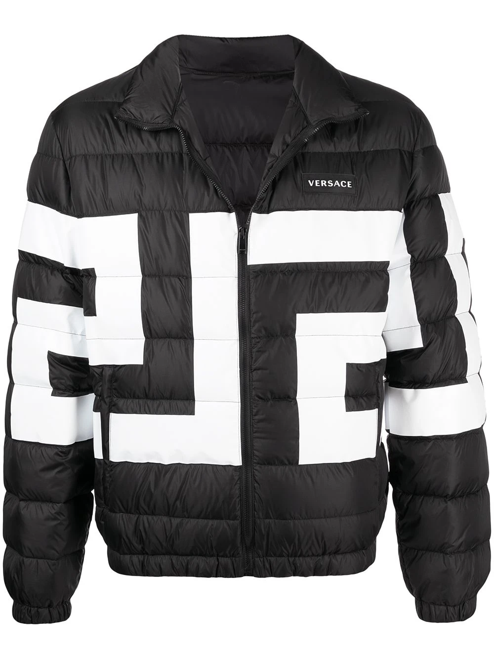 Versace Prix Allégé Doudoune à imprimé géométrique doudounes & vestes matelassées homme 3 Versace doudoune à imprimé géométrique