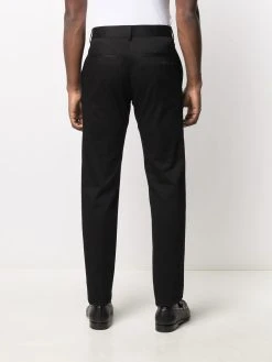 Versace pantalon de costume à logo brodé