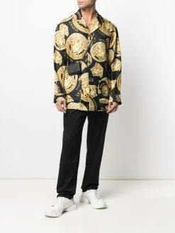 Versace chemise de pyjama à imprimé Medusa
