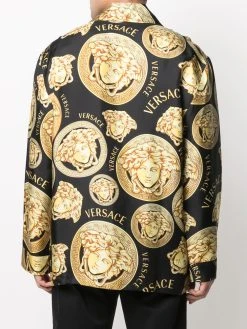Versace chemise de pyjama à imprimé Medusa