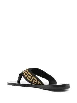 Versace tongs à motif Greca