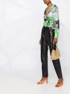 Versace chemise crop imprimée