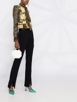 Versace blouse imprimée à col lavallière