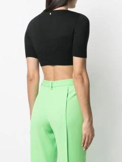 Versace cardigan à coupe crop