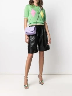 Versace polo à losanges