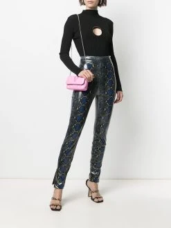 Versace pull en maille nervurée